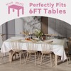 Fantastshop Plastic Tablecloths Disposable - 6 Packs 54 x 108