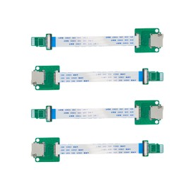 UCTRONICS Micro SD Male to Female Flexible Extender, 15cm/5.9in Micro SD Card Extension Cable Adapter Compatible with Raspberry Pi, Arduino, and 3D Printer, 4 Pack