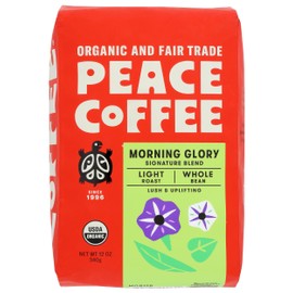 PEACE COFFEE Organic Morning Glory Blend, 12 OZ