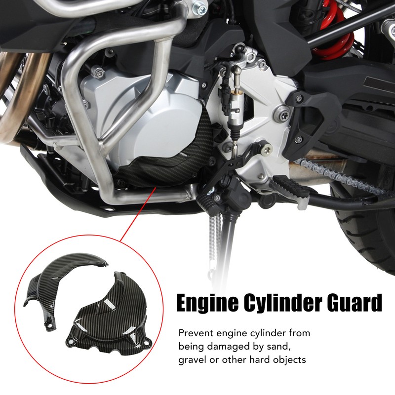 Motorcycle Engine Cylinder Guard Carbon Fiber Style Replacement for F900XR