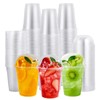 FOCUSLINE 200 PACK 12oz Clear Plastic Cups, Disposable Cold Drinking