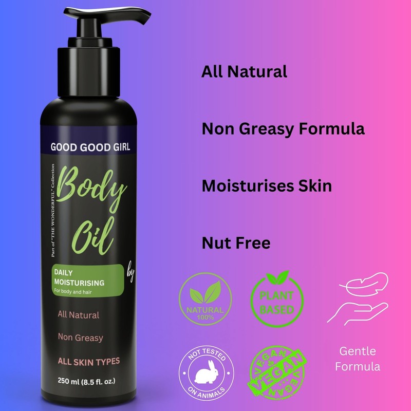 All Natural Skin Relief Body Oil, with Oat Oil &