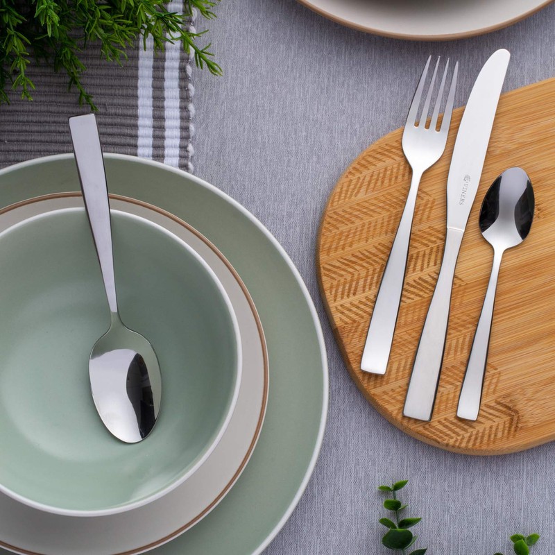 Viners Everyday Purity 18/0 4pce Tea Spoon, Stainless Steel, Teaspoon