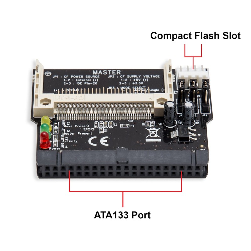 IDE to Compact Flash Adapter, Direct Insertion Mode SD-CF-IDE-DI