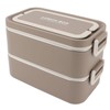 2 Tier Stackable Bento Box 304 Stainless Steel Insulated Lunch