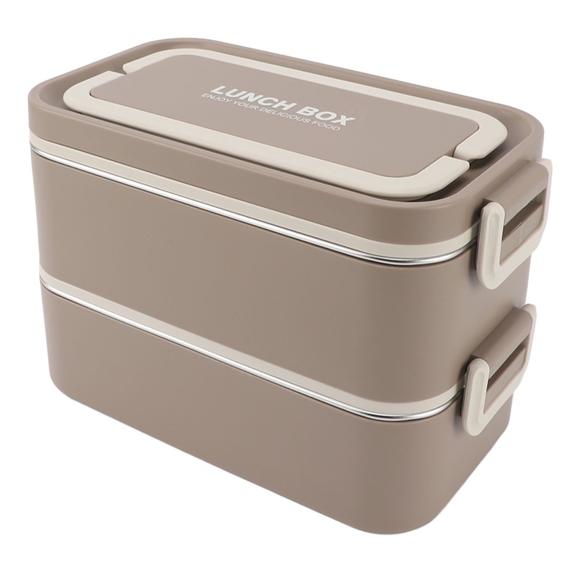 2 Tier Stackable Bento Box 304 Stainless Steel Insulated Lunch