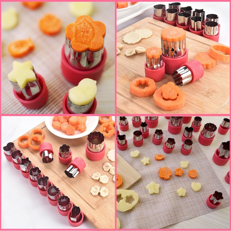 Fruit Cutters Shapes,Granmagazz 12Pcs Vegetable Cutters Shapes Set, Mini Cookie