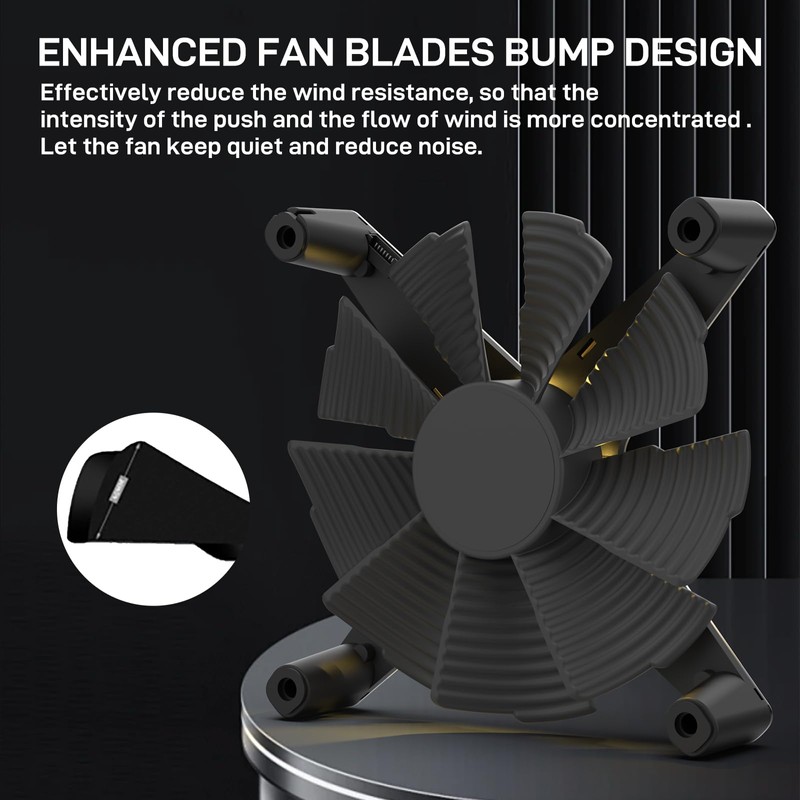 ALSEYE X12 Case Fan ARGB PWM Computer Air Cooling Fan