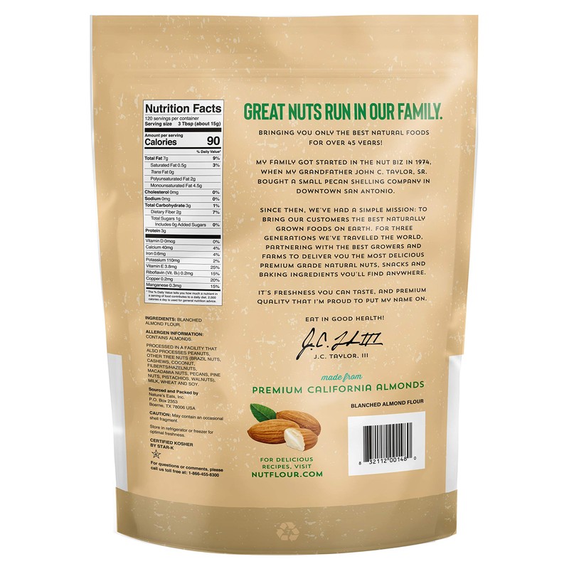 Nature's Eats Blanched Almond Flour, 64 Ounce