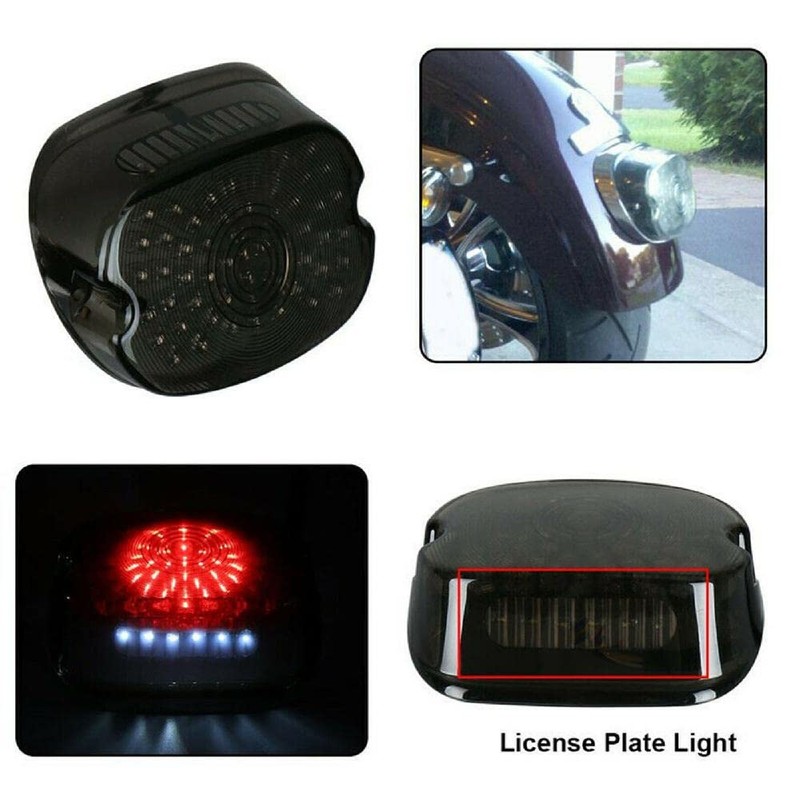Riloer Harley Dyna Road King Glide Universal Led Rear Brake