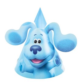 Unique Blue's Clues Party Supplies Bundle includes 24 Party Hats with Pop-Out Ears and 1 Dinosaur Sticker Sheet