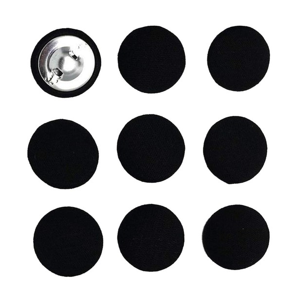 Fenteer 10pcs Fabric Covered Button Shank Button DIY Garment Accessorie