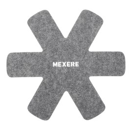 uxcell 26cm/10.2" Pot and Pan Protectors, 3Pack Anti-Slip Pan Dividers Pads Pot Separators Protectors for Stacking and Protecting Your Cookware (Strip, Grey)