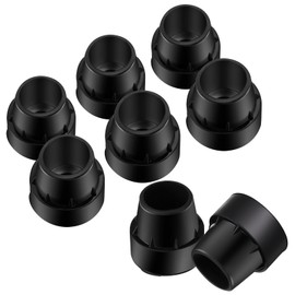 Innconee 8 Pieces Replacement Mini Trampoline Leg Caps, Black, Fits 1" ID Trampoline Legs
