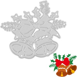 RabbFit Christmas Metal Cutting Dies Bells Die Cuts for Card Making, Die Cut Embossing Stencil Template High-Carbon Tool DIY Scrapbooking Album Craft Decoration Cutting Dies