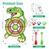 Flintronic 30" Dinosaur Toys for Boys, Kids Dart Board Set,