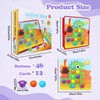 JurciCat Child Mosaic Plug-In Game with 46 Large Beads and