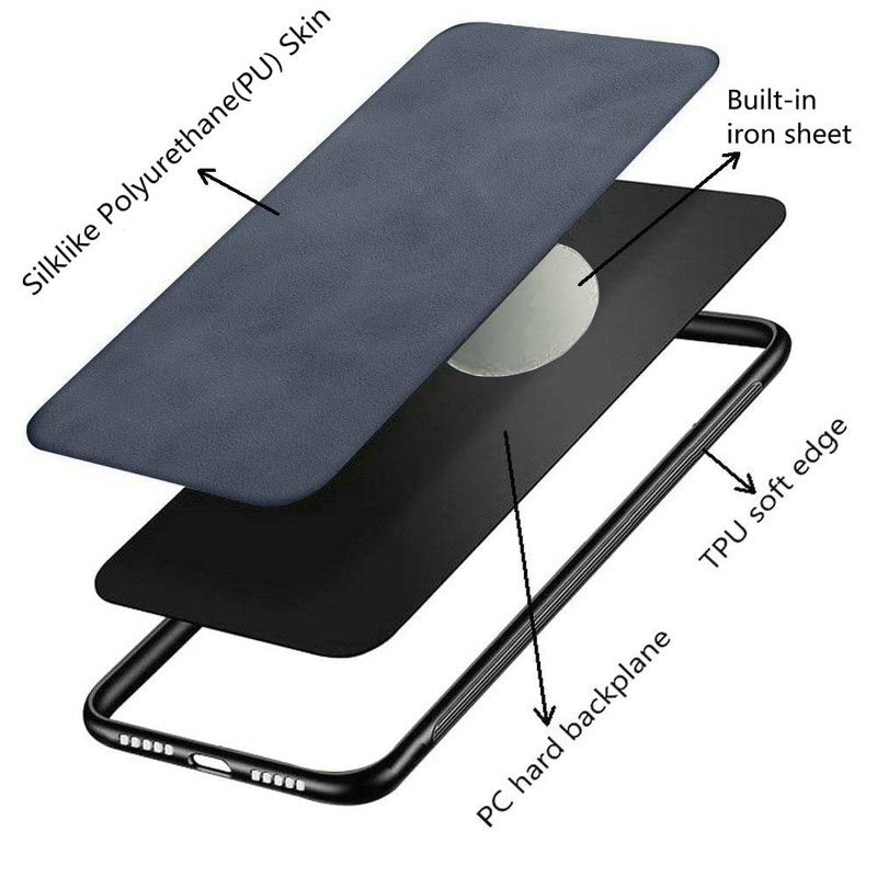 Kepuch Silklike Case for Redmi Note 13 Pro+, Built-in Metal