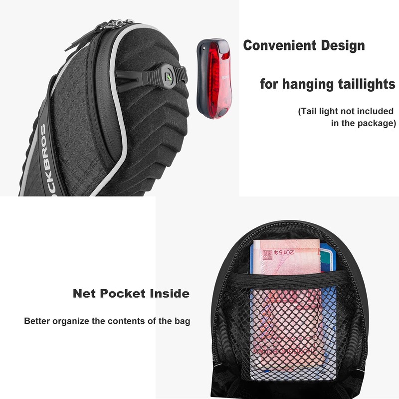 RockBros Bicycle Saddle Bag Saddle Bag Seat Bags Waterproof When