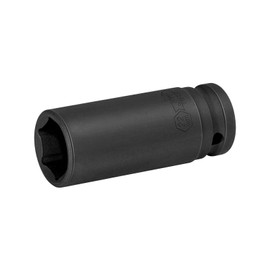 Jetech 1/2-Inch Drive 22mm Deep Impact Socket with 6-Point Design, Heat-Treated Chrome Molybdenum Alloy Steel, Metric