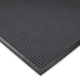 WaterHog Commercial-Grade Entrance Mat, Indoor/Outdoor Floor Mat 6' Length x 4' Width, Charcoal by M+A Matting