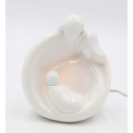 6 Inch Festive"Holy Family" Scene White Night Light Decoration