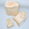 Plain Suede Drawstring Multi-purpose Storage Pouch Storage large (15X20cm) 10ea