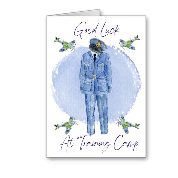 Raf Royal Air Force Card good luck at training camp