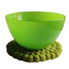 Maharanis Felt Coaster Pot Coaster Apple Green 22 cm Handmade