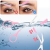 6 Piece Eyebrow Scissors with Comb Curved Eye Brow Razor