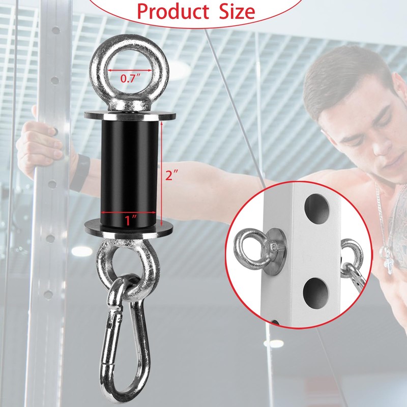 VANROUG 2Pcs Power Rack Attachments, Heavy Duty Squat Rack Attachments,