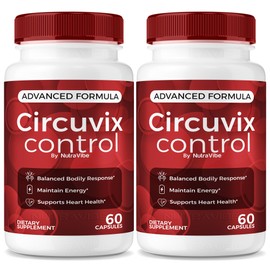 (2 Pack) Circuvix Control – Advanced Circulation & Flow Support Formula with Clean, Potent Blend to Maintain Balanced Levels & Everyday Vitality | CircuvixControl Easy-to-Swallow Pills (120 Capsules)