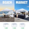 Acepic Instant Canopy SunWall for 10x10 Pop Up Canopy Frame