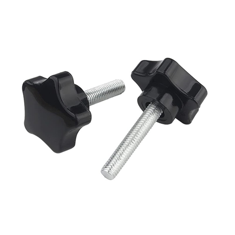 Oneyijun 4 Pcs M6 x 16mm Star Clamping Knob Grip