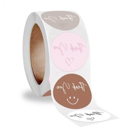 Packaging Sandwich Thank You Sticker Round Thank You Sticker 500 Sheets Thank You Sticker Sandwich packaging 10ea