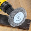 FPPO 4PCS 3 Inch Stainless Steel Wire Wheel Brushes Kit