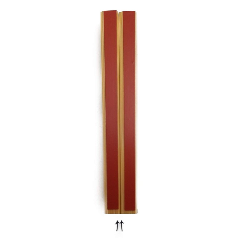 Kikusui Japanese Thin Bamboo Chopsticks (Red and Black)