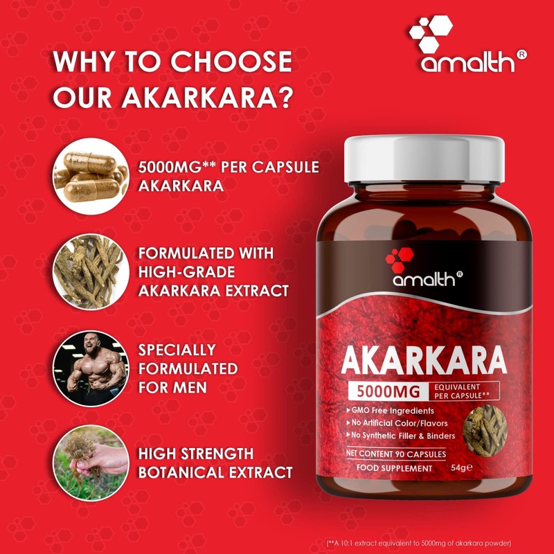 Amalth Akarkara Anacyclus Pyrethrum Extract Supplements for Naturally Supports Your