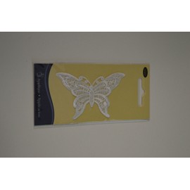 Wright Applique- Sew On - White Lace Butterfly