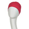 Swim cap for women with hair loss raspberry color