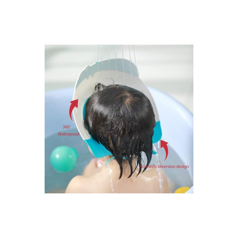 Thcbme Gorro Ducha Visera Niños Protector Ojos Oídos Años Bonita