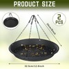 Briwooody 2 Sets 12.8'' Bird Seed Catcher Tray Platform Bird