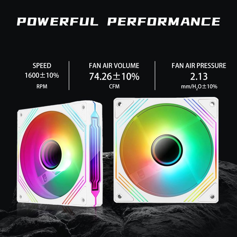 Jungle Leopard Prism14PRO 140 mm A-RGB PWM PC Fan (White,