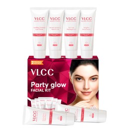 VLCC Kit Facial - Incluye 6 Productos de Cuidado de la Piel - Limpiador con Tónico Facial, Exfoliante, Crema Facial, Geles y Mascarilla - 6 Piezas