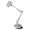 TORCHSTAR Tall Swing Arm Desk Lamp with Wooden Accent, Adjustable