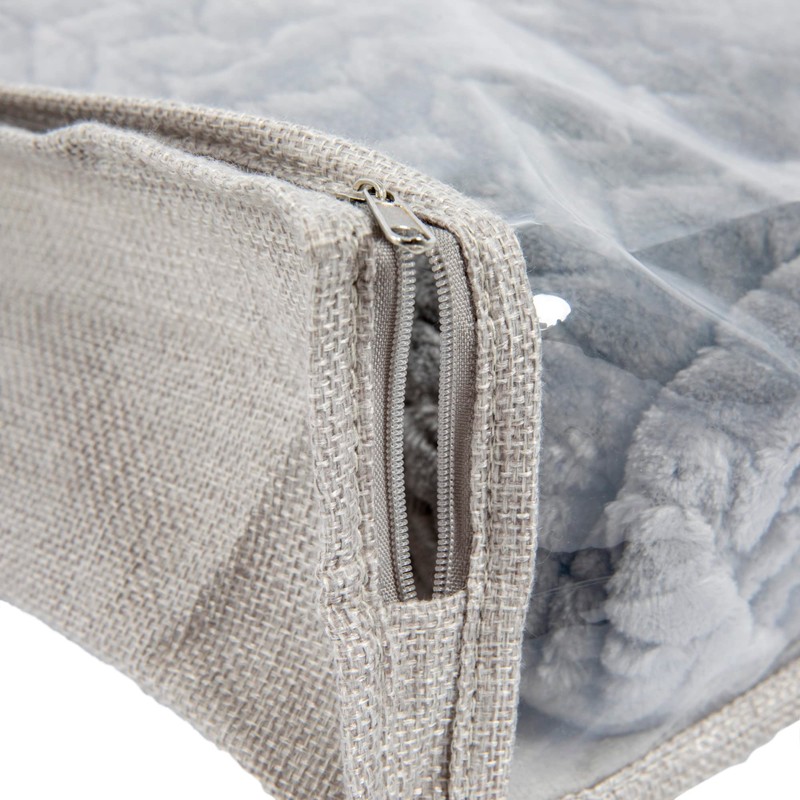 Household Essentials Under Bed Zippered Sweater Storage Bags with Clear