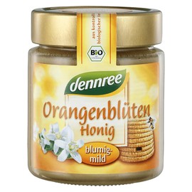 dennree Organic Orange Blossom Honey Floral Mild Pack of 1 (1 x 500 g)