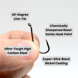 Harmony Fishing - Razor Series Finesse Dropshot Fishing Hooks (Size 4 (50 Pack))
