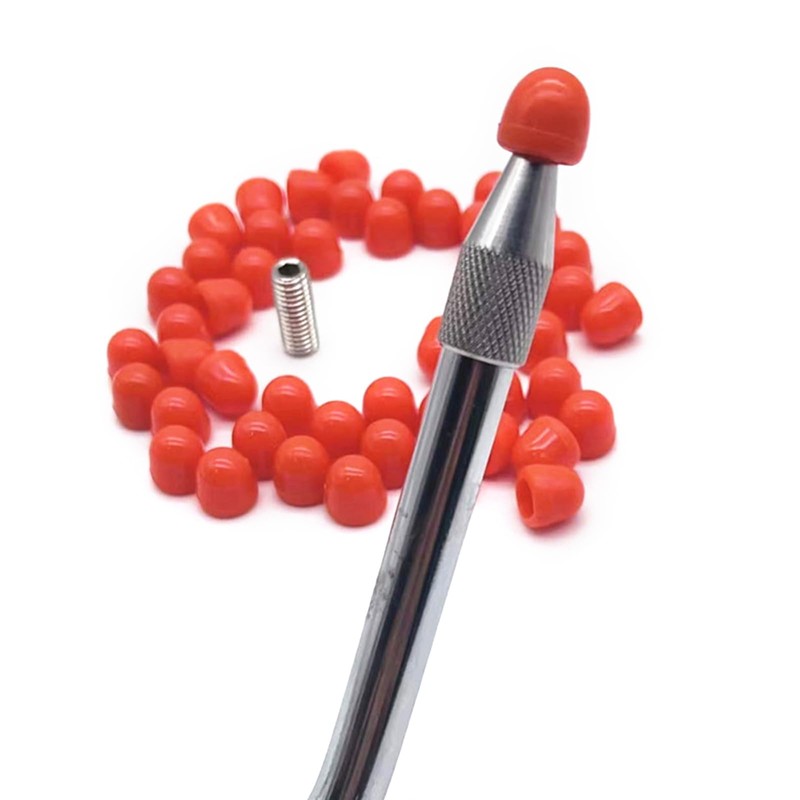 QIXIAMO 48Pcs Rubber Tips for Dent Repair Hammer and Tips