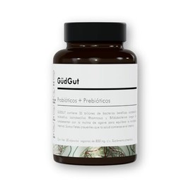 GUDGUT - Probióticos  Prebióticos - 35 Billones de UFC - Contribuye al Bienestar Digestivo y Balance Intestinal - Fórmula Vegana y Natural, Sin...    